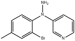 3-(1-(2-溴-4-甲基苯基)肼基)吡啶 结构式