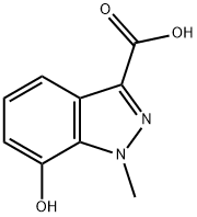 7-Hydroxy-1-Methyl-1H-indazole-3-carboxylic Acid 结构式