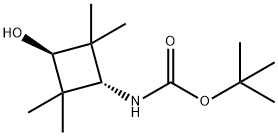 3-羟基-2,2,4,4-(四甲氧基)环丁基氨基甲酸叔丁脂 结构式