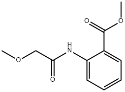 2-(2-甲氧基乙酰胺基)苯甲酸甲酯 结构式