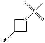 1-甲磺酰基氮杂环丁烷-3-胺 结构式