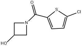 (5-Chloro-2-thienyl)(3-hydroxy-1-azetidinyl)Methanone 结构式