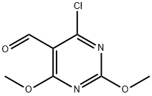 4-chloro-2,6-diMethoxy-5-pyriMidinecarboxaldehyde 结构式