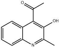 1-(3-羟基-2-甲基喹啉-4-基)乙酮 结构式