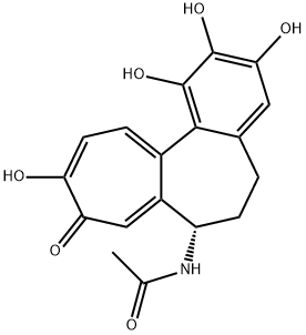 AcetaMide, N-(5,6,7,9-tetrahydro-1,2,3,10-tetrahydroxy-9-oxobenzo[a]heptalen-7-yl)-, (S)- 结构式
