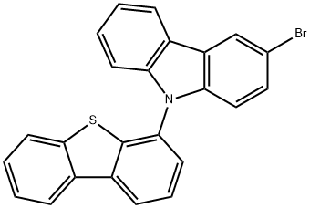 3-溴-9-二苯并噻吩-4-基-9H-咔唑 结构式