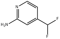 4-(二氟甲基)吡啶-2-胺 结构式