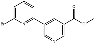 6-溴-[2,3'-联吡啶]-5'-羧酸甲酯 结构式