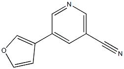 5-(呋喃-3-基)氰吡啶 结构式