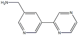 (5-(吡嗪-2-基)吡啶-3-基)甲胺 结构式