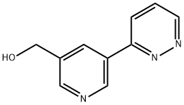 (5-(哒嗪-3-基)吡啶-3-基)甲醇 结构式