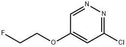 3-Chloro-5-(2-fluoroethoxy)pyridazine 结构式