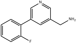 (5-(2-氟苯基)吡啶-3-基)甲胺 结构式