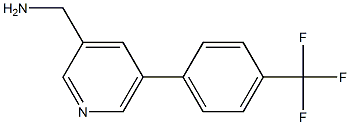 (5-(4-(trifluoromethyl)phenyl)pyridin-3-yl)methanamine 结构式