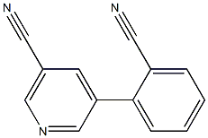 5-(2-氰基苯基)氰吡啶 结构式