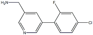 (5-(4-氯-2-氟苯基)吡啶-3-基)甲胺 结构式