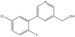 (5-(5-氯-2-氟苯基)吡啶-3-基)甲醇 结构式