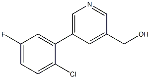 (5-(2-氯-5-氟苯基)吡啶-3-基)甲醇 结构式