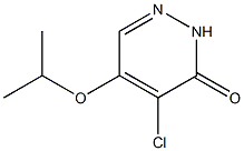 4-氯-5-异丙氧基哒嗪-3(2H)-酮 结构式