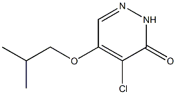 4-氯-5-异丁氧基哒嗪-3(2H)-酮 结构式
