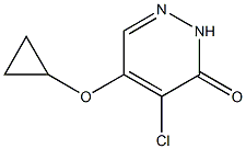 4-氯-5-环丙氧基哒嗪-3(2H)-酮 结构式