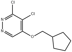 3,4-二氯-5-(环戊基甲氧基)哒嗪 结构式