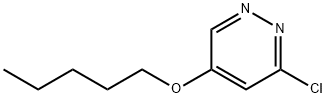 3-氯-5-(戊氧基)哒嗪 结构式