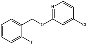 4-Chloro-2-((2-fluorobenzyl)oxy)pyridine 结构式