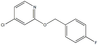 4-Chloro-2-((4-fluorobenzyl)oxy)pyridine 结构式