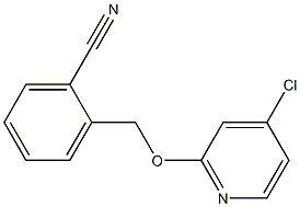 2-((4-chloropyridin-2-yloxy)methyl)benzonitrile 结构式