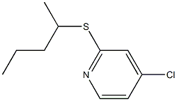 4-氯-2-(戊-2-基硫代)吡啶 结构式