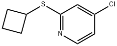 4-氯-2-(环丁基硫代)吡啶 结构式