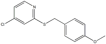 4-Chloro-2-((4-Methoxybenzyl)thio)pyridine 结构式