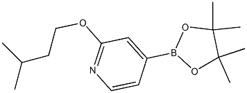 2-(异戊氧基)-4-(4,4,5,5-四甲基-1,3,2-二氧硼烷-2-基)吡啶 结构式