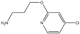 3-((4-氯吡啶-2-基)氧基)丙-1-胺 结构式