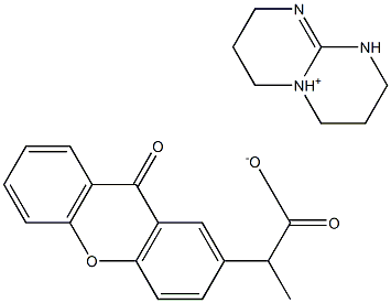 2-(9-氧代苯芴酮-2-基)丙酸-1,5,7-三氮双环[4.4.0]癸-5-烯盐 结构式