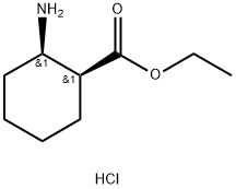 (1S,2R)-2-氨基环己烷甲酸乙酯盐酸盐 结构式