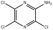 3,5,6-三氯吡嗪-2-胺 结构式