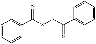 N-(苯甲酰基硫基)苯甲酰胺 结构式