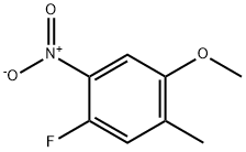 2-甲基-4-氟-5-硝基苯甲醚 结构式