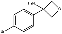 3-(4-BROMOPHENYL)OXETAN-3-AMINE HYDROCHLORIDE 结构式