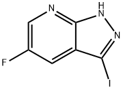 5-氟-3-碘-7-氮杂吲唑 结构式
