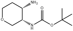 tert-butyl ((3S,4S)-4-aMinotetrahydro-2H-pyran-3-yl)carbaMate 结构式