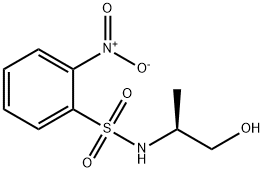 (S)-N-(邻硝基苯磺酰基)-2-氨基丙醇 结构式