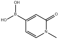 1-甲基-2-氧代-1,2-二氢吡啶-4-硼酸 结构式