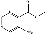 5-氨基嘧啶-4-羧酸甲酯 结构式