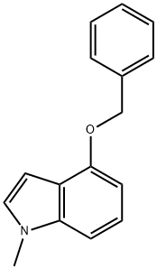 4-(苄氧基)-1-甲基-1H-吲哚 结构式