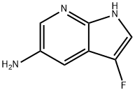 5-AMino-3-fluoro-7-azaindole 结构式