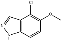 4-CHLORO-5-METHOXY-1H-INDAZOLE 结构式