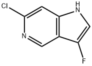 6-氯-3-氟-1H-吡咯并[3,2-C]吡啶 结构式